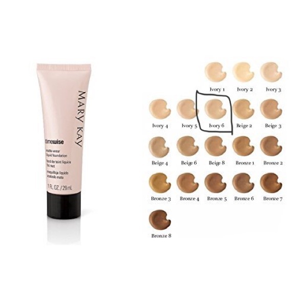 mary kay timewise matte wear liquid foundation ivory 6